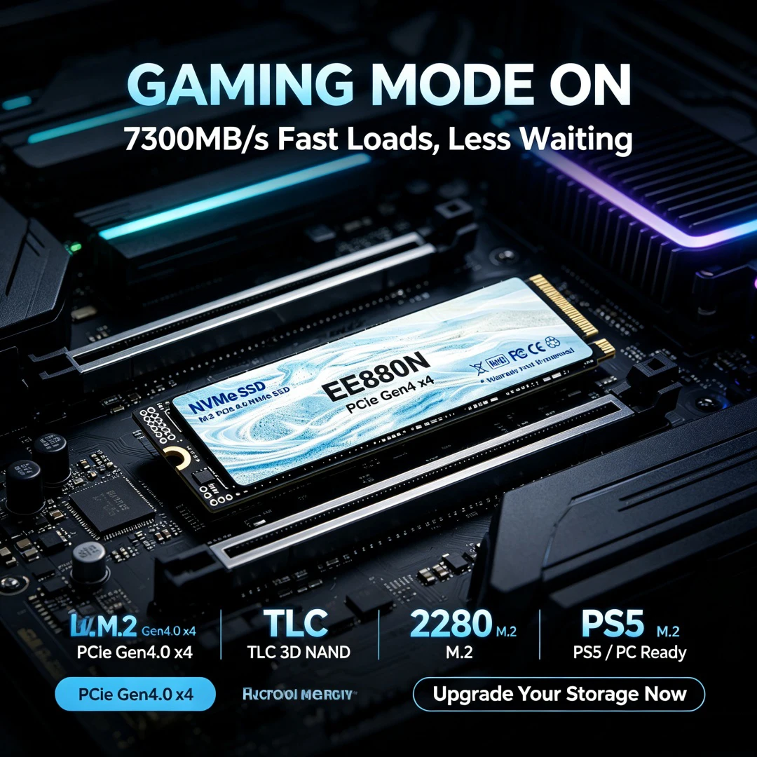 SSD NVMe EE880N M.2 2280 PCIe  - M.2 Nvme 4Tb Pcie 4.0 Ssd reseña y precio