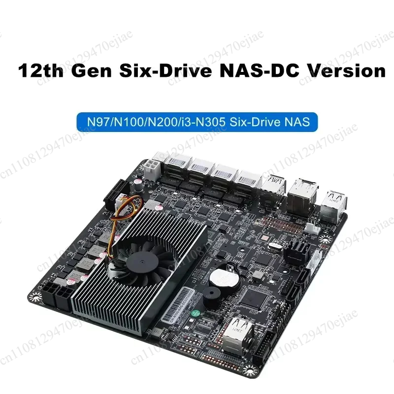 Placa base NAS N100 de 6 bahía - Nas Motherboard N100 6 Sata reseña y precio